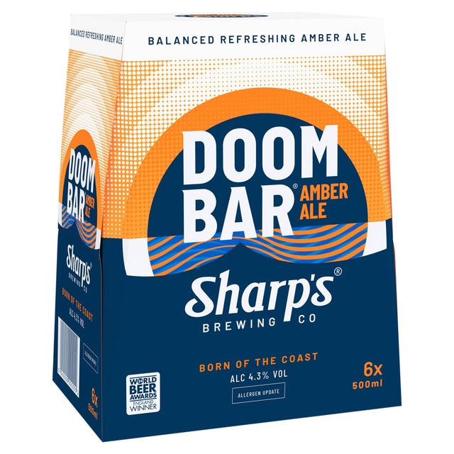 Sharp's Doom Bar Amber Ale 6x500ml (British brand)