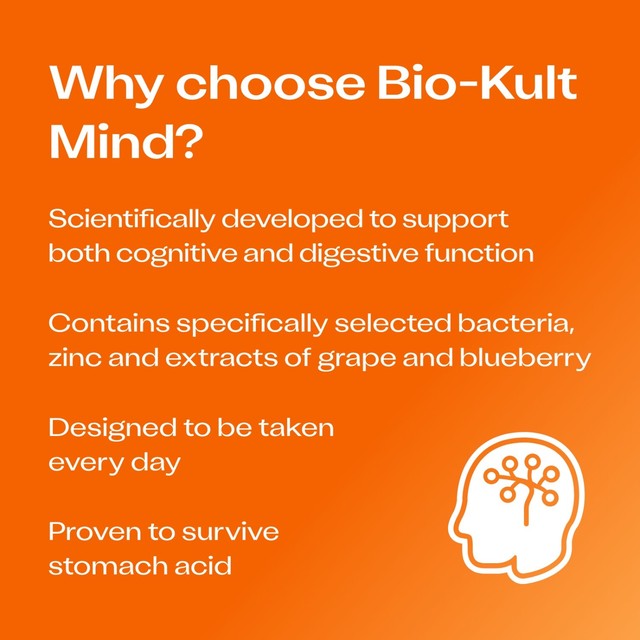 Bio-Kult Mind probiotic supplement capsules 60 pack - British product