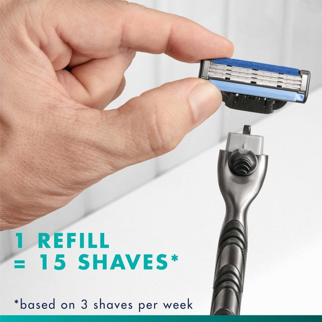 Gillette Mach3 razor blade refills 12 pack, UK version
