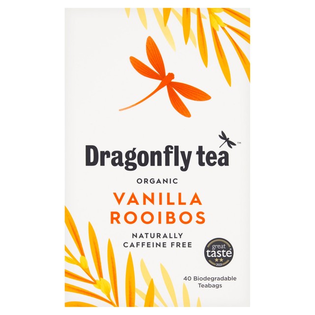 Dragonfly organic vanilla rooibos tea bags - British product