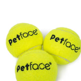 Petface Tennis Balls Dog Toy 6.35cm diameter, imported from the UK