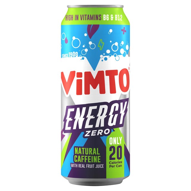 Vimto Energy No Added Sugar drink 500ml (British brand)