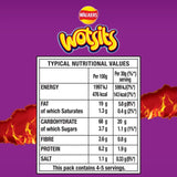 Wotsits Crunchy Extra Flamin' Hot crisps 130g (British brand)