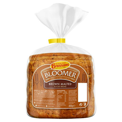 Brennans Bloomer Brown Malzbrot geschnittenes Brot 400g