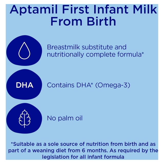 Aptamil First Infant Milk ready-to-feed liquid 4x200ml - British product