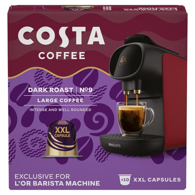 Costa Dark Roast XXL coffee capsules - British product
