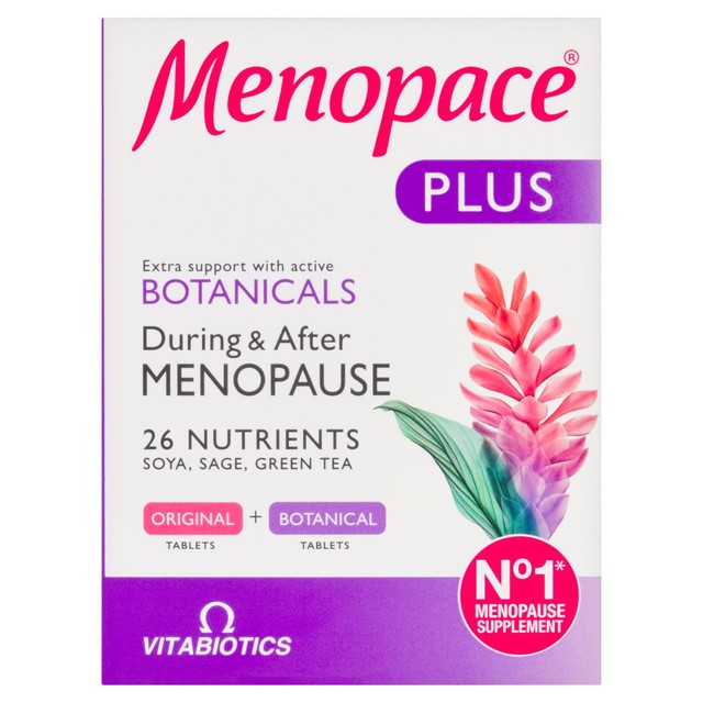 Vitabiotics Menopace Plus menopause supplement tablets 56 tablets (British brand)