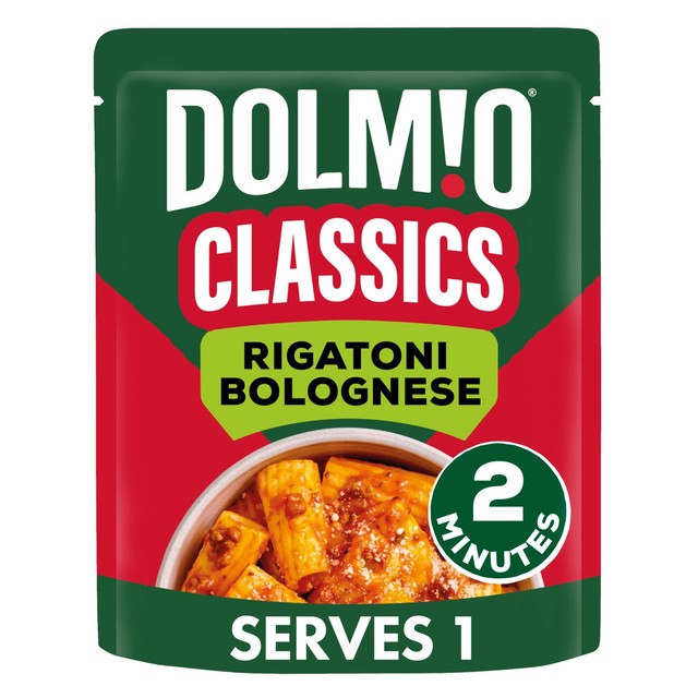 Dolmio Classics Rigatoni Bolognese microwave pasta meal 250g - British product