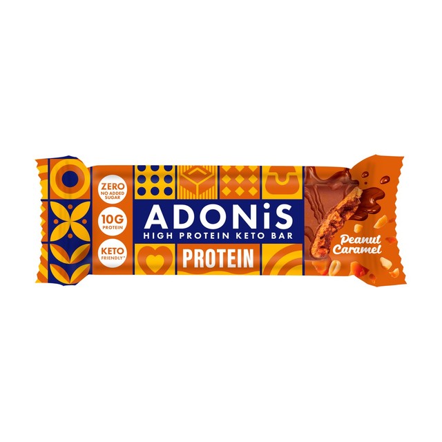 Adonis Peanut Caramel Protein Bar 45g - British product