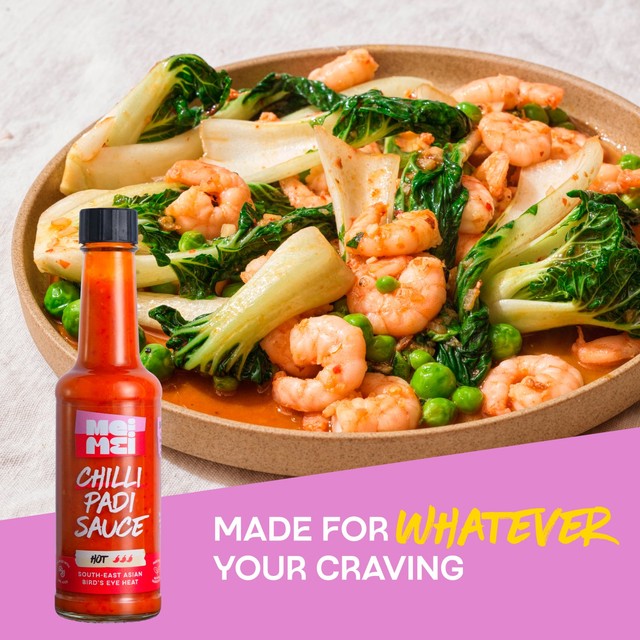 Mei Mei Birds Eye hot Sriracha chilli sauce, UK version