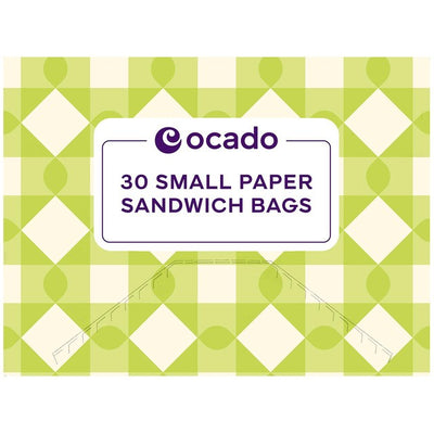Ocado Kleine Papiertüte für Sandwiches, 30er Packung
