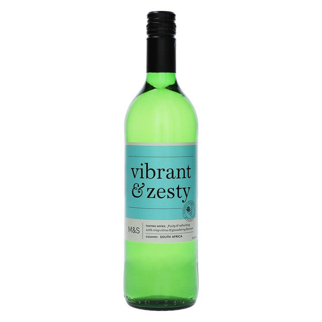 M&S Vibrant Zesty Wine 75cl, imported from the UK