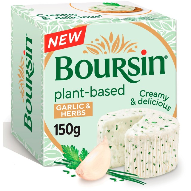 Boursin Garlic & Herbs vegan cheese spread 150g - British product