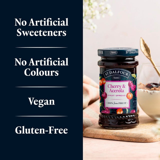 St Dalfour cherry and acerola fruit spread 170g (British brand)