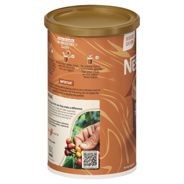 Nescafe Latte Tiramisu frothy coffee powder 260g, imported from the UK