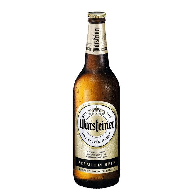 Warsteiner Pilsener beer 660ml (British brand)