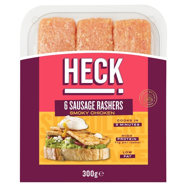 Heck Smokey Chicken Sausage Rashers 300g, UK version