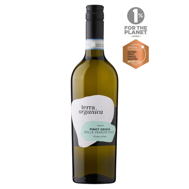 Terra Organica Pinot Grigio wine 75cl (British brand)