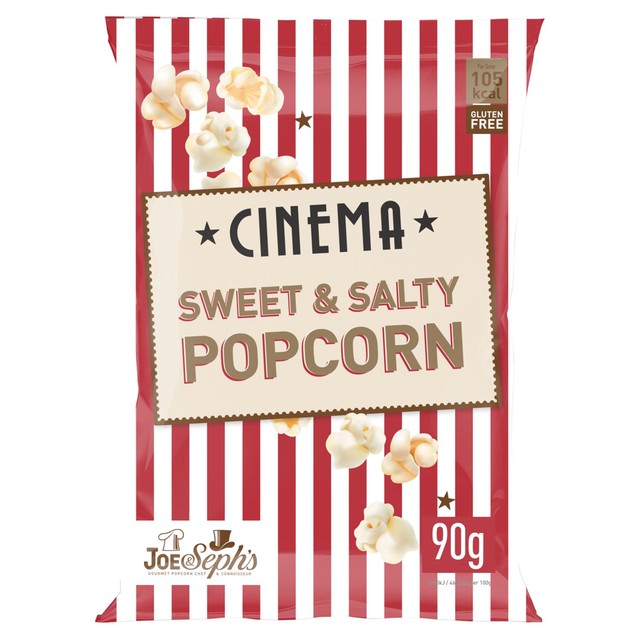 Joe & Seph's sweet and salt popcorn 90g, UK version