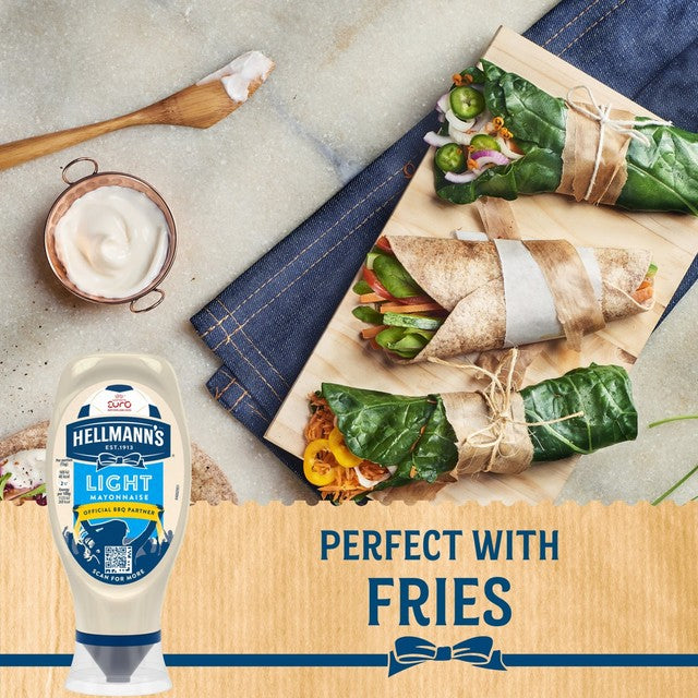 Hellmann's light squeezy mayonnaise 430ml, UK version