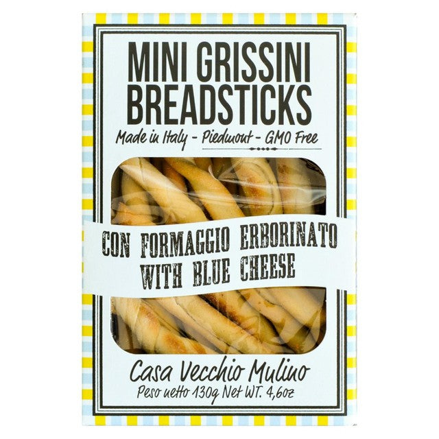 Vecchio Mulino Mini Grissini with Blue Cheese 130g (British brand)