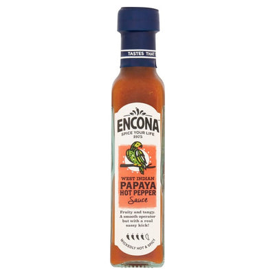M&S Encona West Indies Papaya Hot Pepper Sauce Hot Sauce 142ml- Buy online at McGrocer
