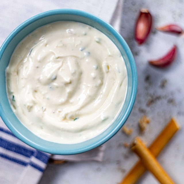 M&S Garlic Aioli Dip 200g, imported from the UK
