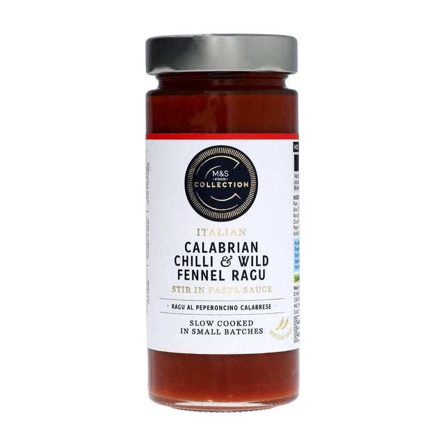 M&S Calabrian Chilli & Fennel Ragu 280g, imported from the UK