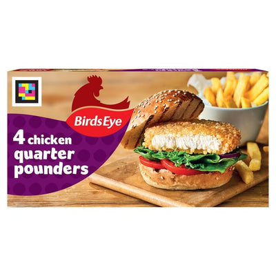 M&S Birds Eye 4 برجر دجاج ربع باوند مجمد 454 جم - اشترِ عبر الإنترنت من McGrocer