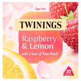 Twinings raspberry and lemon fruit tea bags 20 per pack (British brand)