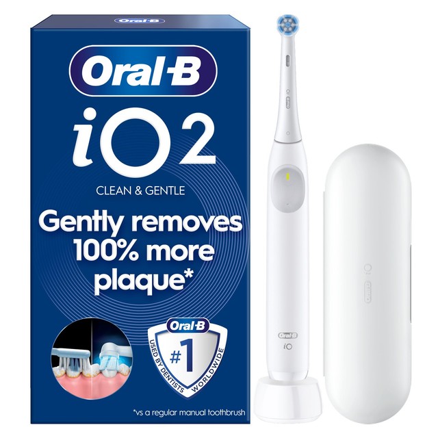 Oral-B iO2 Series Simple White electric toothbrush, imported from the UK