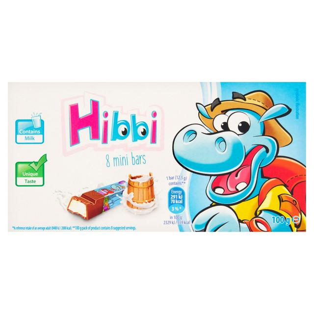 Hibbi Mini Bars x8 100g
