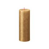 Bolsius Metallic Gold Shimmer Rustic Candle 19 x 6.8cm - British product