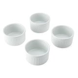 Mikasa Chalk 4pc porcelain ramekin set 10cm, imported from the UK