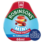 Robinsons Summer Fruits No Added Sugar Squash 66ml, imported from the UK