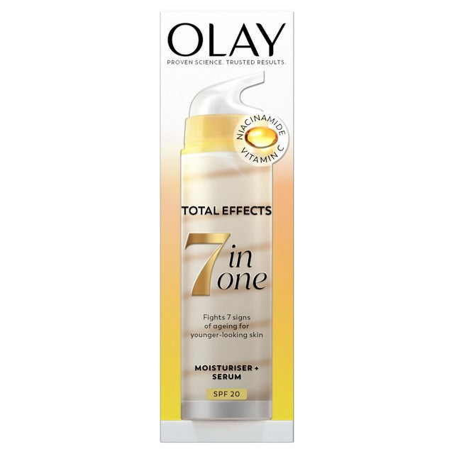Olay Total Effects 7-in-1 moisturiser with SPF 20 40ml, imported from the UK