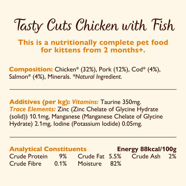 Lily's Kitchen kitten multipack chicken turkey and fish, UK version