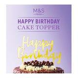 M&S Happy Birthday Cake Topper, imported from the UK