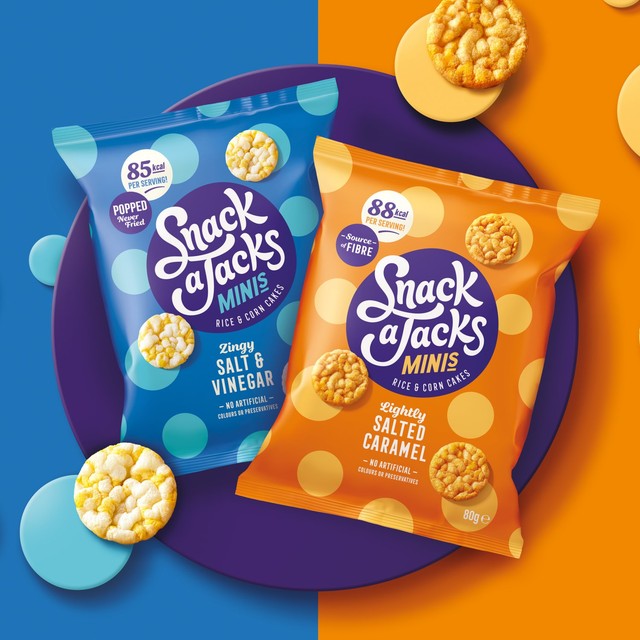 Snack a Jacks lightly salted caramel rice cakes 80g, UK version