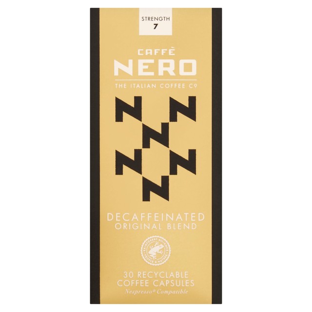 Caffe Nero decaf coffee capsules 30 caps - British product