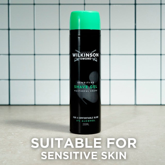 Wilkinson Sword sensitive shave gel 200ml (British brand)