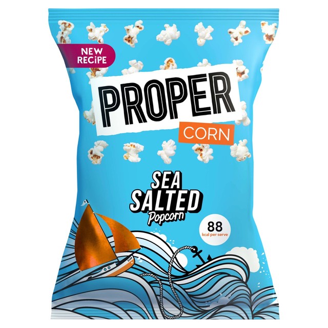 Propercorn havsaltet popcorn 70g, importert fra Storbritannia