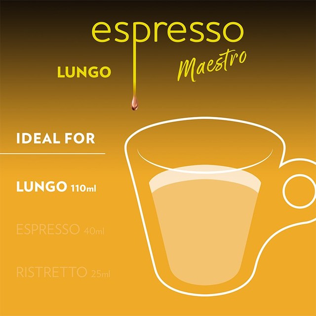 Lavazza espresso lungo aluminium Nespresso compatible coffee capsules 10 pack, UK version