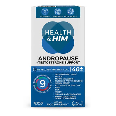 M&S Health & Him Andropause 40+ Multi-Nutrient Supplement for Men's Health- Buy online at McGrocer