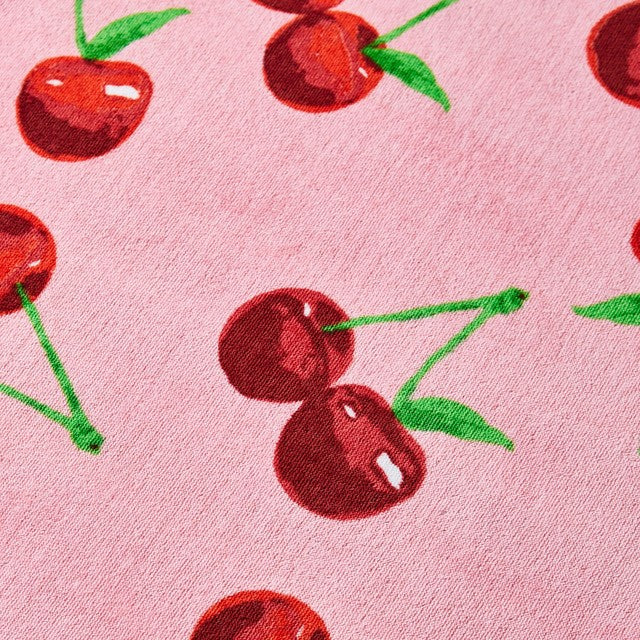 Catherine Lansfield cherries sun lounger towel, imported from the UK