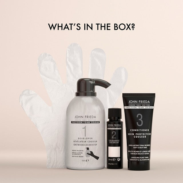 John Frieda hair dye in Light Golden Brown 6G, UK version