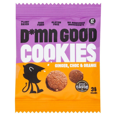 M&S Raw Bake Station Damn Good Ginger Chocolate Orange Gluten-Free Vegan Cookies 38g- Buy online at McGrocer
