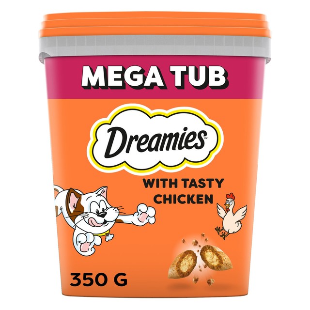 Dreamies chicken cat treat biscuits 350g - British product