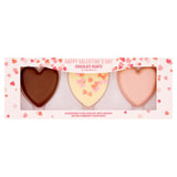 Assorted Milk and White Chocolate Hearts with Pink Strawberry Flavour 75g