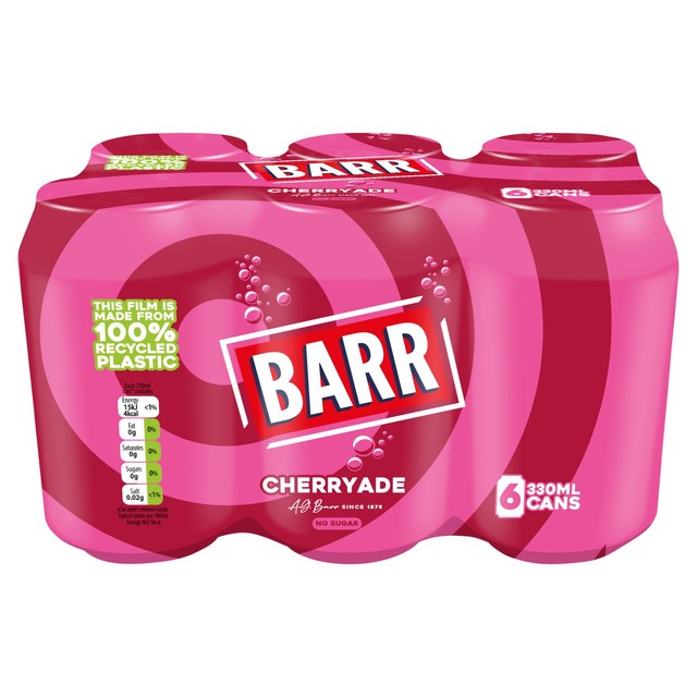 Barr cherryade 6 x 330ml cans - British product